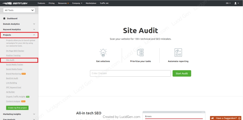 Nhấp vào dải ô để chọn thao tác bạn cần.